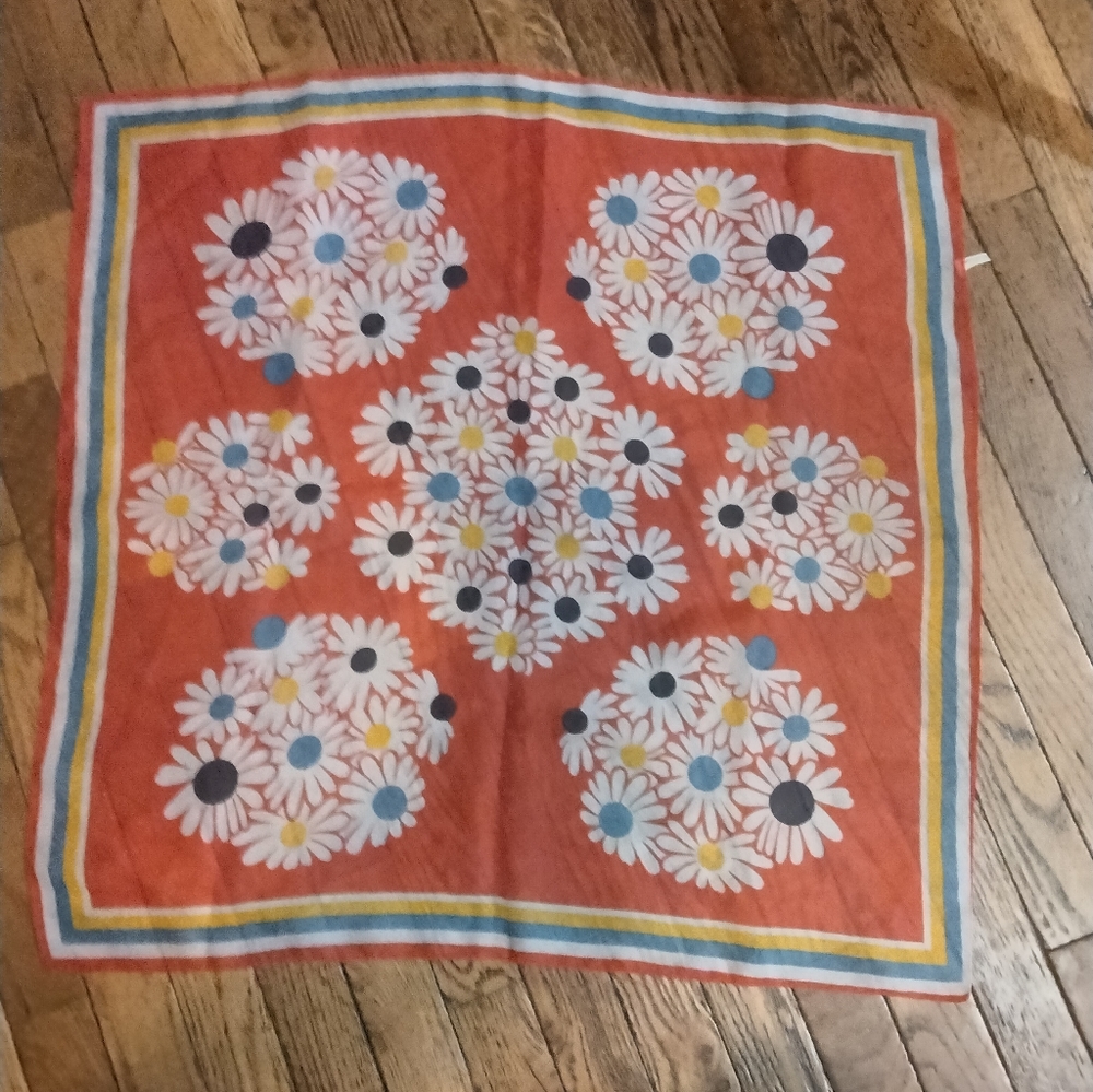 Vintage Polyester Scarf Made in Italy